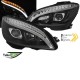Μπροστινά Φανάρια Set Για Mercedes-Benz C-Class W204 07-10 DRL Tube Lights W222 Look Dynamic Φλας Μαύρα H9/H9 Με Μοτέρ JunYan