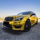 Μπροστινά Φανάρια Set Για Mercedes-Benz C-Class W204 07-10 DRL Tube Lights W222 Look Dynamic Φλας Μαύρα H9/H9 Με Μοτέρ JunYan