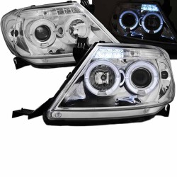 Μπροστινά Φανάρια Set Για Toyota Hilux 05-11 Angel Eyes & Led Χρωμίου H1/H1 Manual Sonar Μπροστινά Φανάρια Set Για Toyota Hilux 05-11 Angel Eyes & Led Χρωμίου H1/H1 Manual Sonar