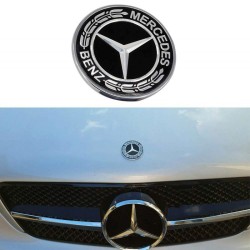 Σήμα Τάπα Καπό Mercedes-Benz Γνήσιο A000817170157 57mm Μαύρο