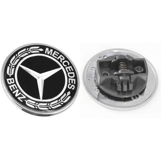 Σήμα Τάπα Καπό Mercedes-Benz Γνήσιο A000817170157 57mm Μαύρο