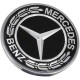 Σήμα Τάπα Καπό Mercedes-Benz Γνήσιο A000817170157 57mm Μαύρο