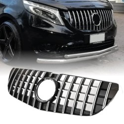 Μάσκα Για Mercedes-Benz Vito W447 14-19 GT Amg Panamericana Look Μαύρο/Χρώμιο 1 Τεμάχιο