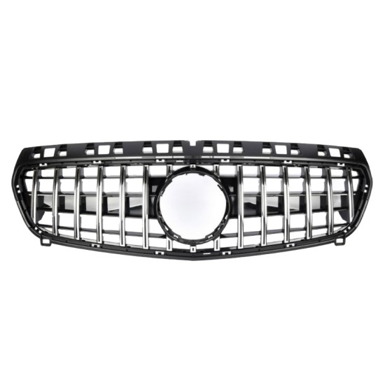 Μάσκα Για Mercedes-Benz A-Class W176 12-15 GT Amg Panamericana Look Μαύρο/Χρώμιο 1 Τεμάχιο