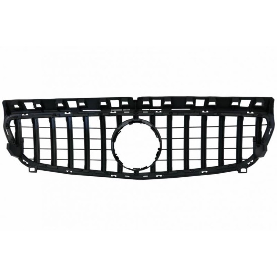 Μάσκα Για Mercedes-Benz A-Class W176 12-15 GT Amg Panamericana Look Μαύρο/Χρώμιο 1 Τεμάχιο