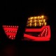 Πισινά Φανάρια Set Για Bmw 3 E90 05-08 Led Bar Κόκκινο/Φιμέ JunYan