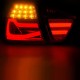 Πισινά Φανάρια Set Για Bmw 3 E90 05-08 Led Bar Κόκκινο/Φιμέ JunYan