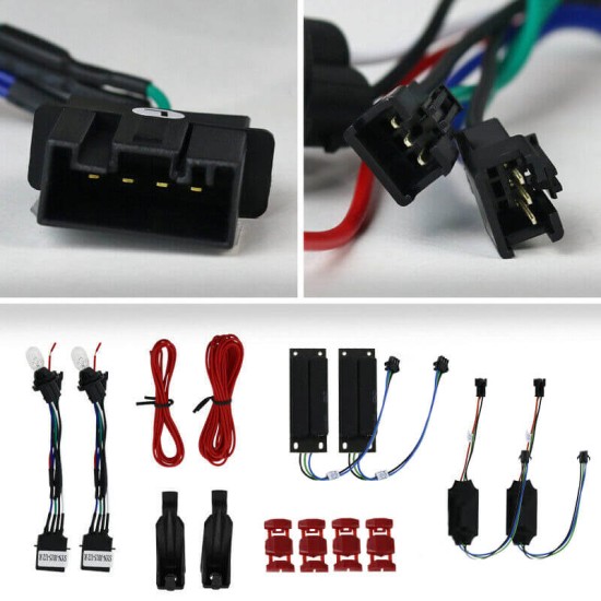 Πισινά Φανάρια Set Για Bmw 3 E90 05-08 Led Bar Κόκκινο/Φιμέ JunYan