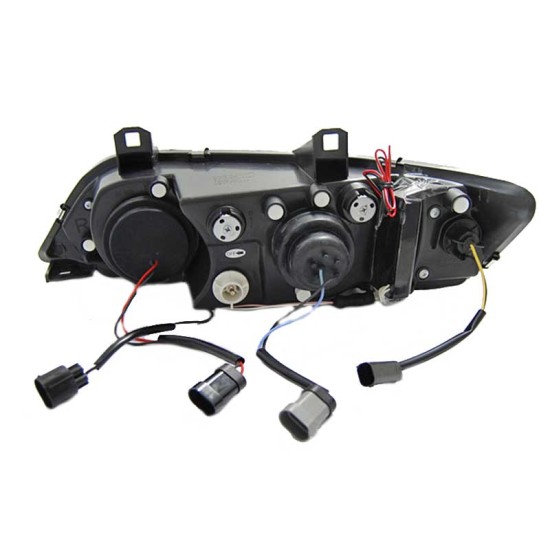 Μπροστινά Φανάρια Set Για Bmw Z3 95-02 ccfl Angel Eyes Χρωμίου H1/H1 Sonar