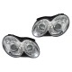Μπροστινά Φανάρια Set Για Mercedes-Benz CLK W209 03-10 Projectors Χρωμίου H7/H7 Με Ρυθμιστή Αέρος Depo