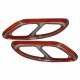Καπάκια Μαύρα Για Μπούκες Εξάτμισης Amg Look Για Mercedes-Benz W212 FL / W166 C292 / W117 / W205 / X253 / W253