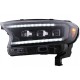 Μπροστινά Φανάρια Set Για Ford Ranger 15-20 DRL Dynamic Start Up Μαύρα Full Led Με Μοτέρ VLand