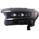 Μπροστινά Φανάρια Set Για Ford Ranger 15-20 DRL Dynamic Start Up Μαύρα Full Led Με Μοτέρ VLand