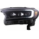 Μπροστινά Φανάρια Set Για Ford Ranger 15-20 DRL Dynamic Start Up Μαύρα Full Led Με Μοτέρ VLand