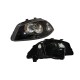 Φανάρι Μπροστινό Αριστερό Για Seat Ibiza 6L 02-06 Μαύρο H4 Depo