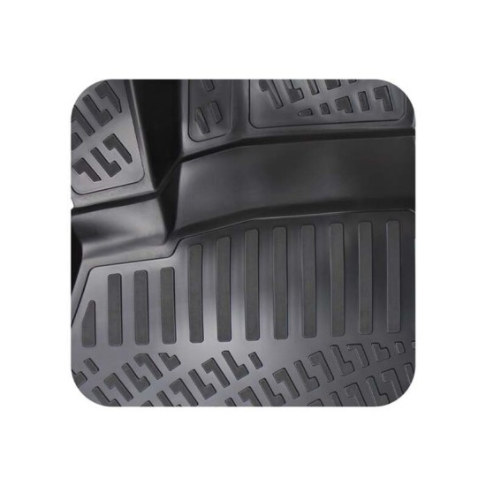 Πατάκια Σκαφάκια 3D Από Λάστιχο TPE Για Skoda Scala 19+ Rizline 4 Τεμάχια Μαύρα