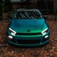 Μπροστινά Φανάρια Set Για Vw Scirocco 08-14 DRL Dynamic  Μαύρα H7/H1 Με Μοτέρ Sonar