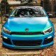 Μπροστινά Φανάρια Set Για Vw Scirocco 08-14 DRL Dynamic  Μαύρα H7/H1 Με Μοτέρ Sonar