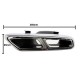 Μπούκες Εξάτμισης Για Mercedes-Benz E-Class W212 Facelift / S-Class W222 / CLS W218 Amg Look 2 Τεμάχια