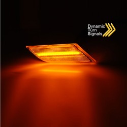 Πλαϊνά Φλας Φτερού Για VW Transporter T6 20+ Led Dynamic Smoke 2 Τεμάχια