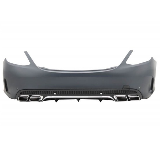 Body Kit Για Mercedes-Benz C-Class W205 14-18 Sedan Amg C63 Look Με Μάσκα & Μπούκες