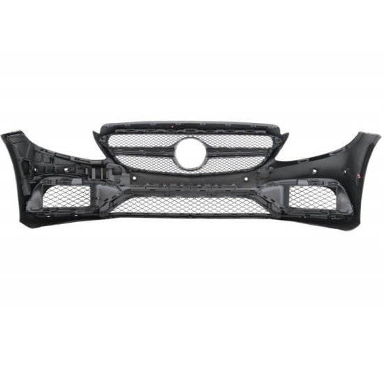 Body Kit Για Mercedes-Benz C-Class W205 14-18 Sedan Amg C63 Look Με Μάσκα & Μπούκες