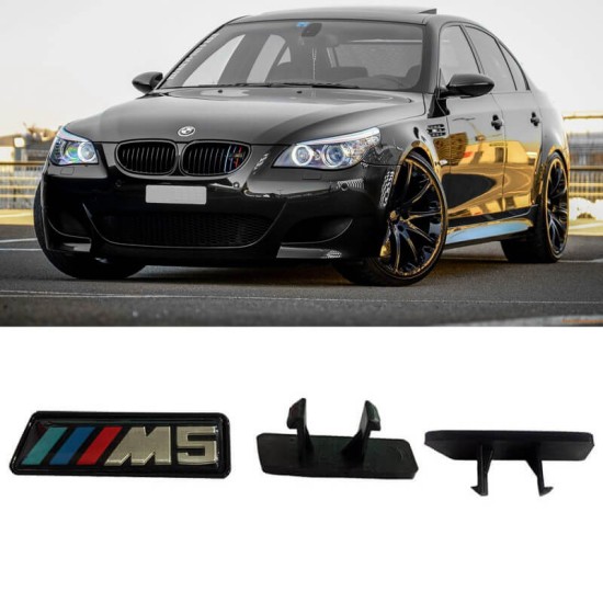 Σήμα M5 Για Καρδιές Bmw E60 Κουμπωτό 5.7cm x 1.9cm 1 Τεμάχιο