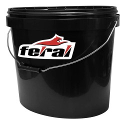 Κουβάς Οβάλ Μαύρος Με Καπάκι 18Lt Feral