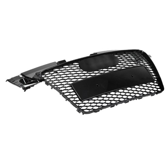 Μάσκα Για Audi TT 8J 06-14 TTRS Look  Κυψελωτή Γυαλιστερό Μαύρο 1 Τεμάχιο