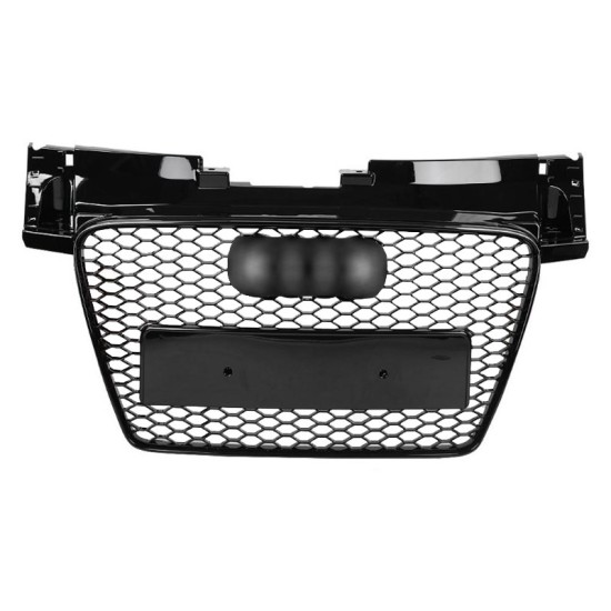Μάσκα Για Audi TT 8J 06-14 TTRS Look  Κυψελωτή Γυαλιστερό Μαύρο 1 Τεμάχιο