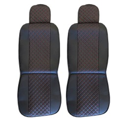 Πλατοκαθίσματα Μπροστινά Δερματίνη Elegance Μαύρο Με Κόκκινη Ραφή 2 Τεμάχια Πλατοκαθίσματα Μπροστινά Δερματίνη Elegance Μαύρο Με Κόκκινη Ραφή 2 Τεμάχια