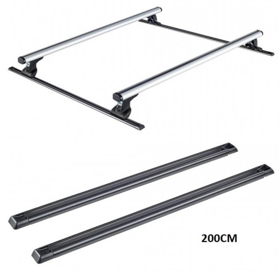 Βάσεις Τοποθέτησης Μπαρών CRUZ "T-Tracks" 941-322 150cm 2 Τεμάχια