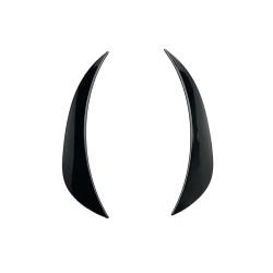 Πλαινά Πτερύγια Μπροστινού Προφυλακτήρα Για Mercedes-Benz C-Class W205 14-18 Pre-Facelift Με Amg Προφυλακτήρα Γυαλιστερό Μαύρο 2 Τεμάχια