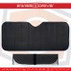 Ηλιοπροστασία Παρμπρίζ Αλουμινίου Μαύρο Matte Large MATTBLK 145 x70 cm 1 Τεμάχιο