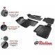 Πατάκια Σκαφάκια 3D Από Λάστιχο TPE Για Nissan X-Trail (T33) 2021+ Rizline 4 Τεμάχια Μαύρα