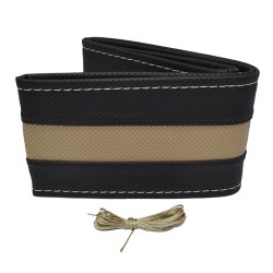 Κάλυμμα Τιμονιού Αυτοκινήτου Otom Stitching Δερματίνη Ραφτό Εξώγαζο Μαύρο - Μπεζ Medium 37-39cm DK-303 Κάλυμμα Τιμονιού Αυτοκινήτου Otom Stitching Δερματίνη Ραφτό Εξώγαζο Μαύρο - Μπεζ Medium 37-39cm DK-303