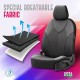 Καλύμματα Αυτοκινήτου Otom Signature Design Universal Δερματίνη / Rachel Σετ Εμπρός / Πίσω 11 Τεμαχίων Μαύρο Με Κόκκινη Ραφή SGT-2402