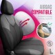 Καλύμματα Αυτοκινήτου Otom Signature Design Universal Δερματίνη / Rachel Σετ Εμπρός / Πίσω 11 Τεμαχίων Μαύρο Με Κόκκινη Ραφή SGT-2402