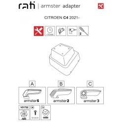 Βάση Τεμπέλη Ειδική Για Citroen C4 21+ Armster Rati 1 Τεμάχιο Βάση Τεμπέλη Ειδική Για Citroen C4 21+ Armster Rati 1 Τεμάχιο