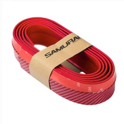 Μπροστινό Spoiler Universal Samurai Lip Safe & Style 2500mm Red Carbon 1 Τεμάχιο Μπροστινό Spoiler Universal Samurai Lip Safe & Style 2500mm Red Carbon 1 Τεμάχιο