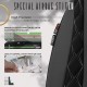 Καλύμματα Αυτοκινήτου Otom Emperor Design Universal Sued / Rachel / Δερματίνη Καπιτονέ Σετ Εμπρός / Πίσω 11 Τεμαχίων Μαύρο Με Γκρι Κέντημα EMP-602
