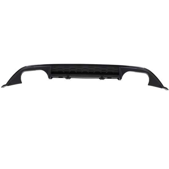 Diffuser Πίσω Προφυλακτήρα Για VW Golf VII (7) 13-17 GTI Με 2 Διπλές Εξατμίσεις Δεξια & Αριστερά Γυαλιστερό Μαύρο Από Abs Πλαστικό 1 Τεμάχιο