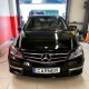 Μπροστινά Φανάρια Set Για Mercedes-Benz C-Class W204 11-14 DRL & Led Φλας Μαύρα H7 Με Μοτέρ Depo