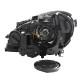Μπροστινά Φανάρια Set Για Mercedes-Benz C-Class W204 11-14 DRL & Led Φλας Μαύρα H7 Με Μοτέρ Depo