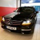 Μπροστινά Φανάρια Set Για Mercedes-Benz C-Class W204 11-14 DRL & Led Φλας Μαύρα H7 Με Μοτέρ Depo