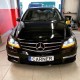 Μπροστινά Φανάρια Set Για Mercedes-Benz C-Class W204 11-14 DRL & Led Φλας Μαύρα H7 Με Μοτέρ Depo