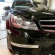 Μπροστινά Φανάρια Set Για Mercedes-Benz C-Class W204 11-14 DRL & Led Φλας Μαύρα H7 Με Μοτέρ Depo