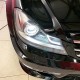Μπροστινά Φανάρια Set Για Mercedes-Benz C-Class W204 11-14 DRL & Led Φλας Μαύρα H7 Με Μοτέρ Depo