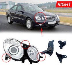 Βάσεις Επισκευής Δεξιού Φαναριού Για Mercedes-Benz E-Class W211 02-09 3 Τεμάχια Βάσεις Επισκευής Δεξιού Φαναριού Για Mercedes-Benz E-Class W211 02-09 3 Τεμάχια