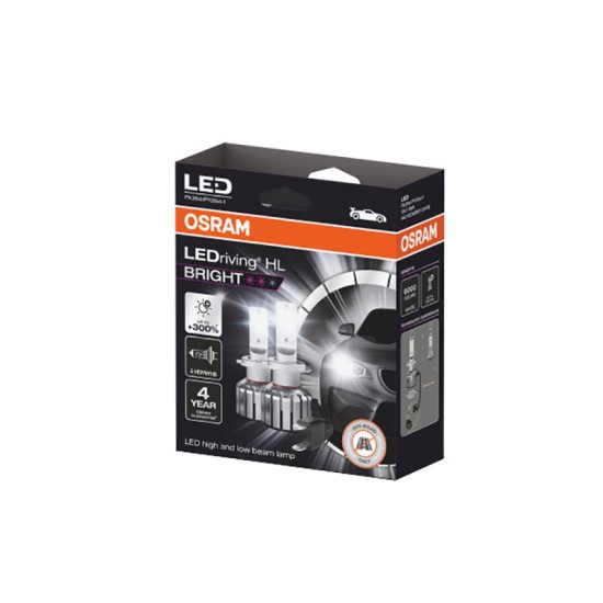 Λάμπες Led H7/H18 Osram 12volt 19watt LEDriving HL Bright ≙  6000k 64210DWBRT-2HFB 2 Τεμάχια